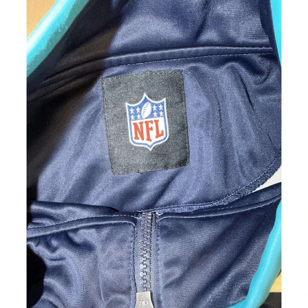 NFL Vintage Super Bowl XLVII Sweatshirt Blue Zip Football Ravens 49ers Size 2XL